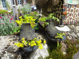 chaussures fleuries Ardèche